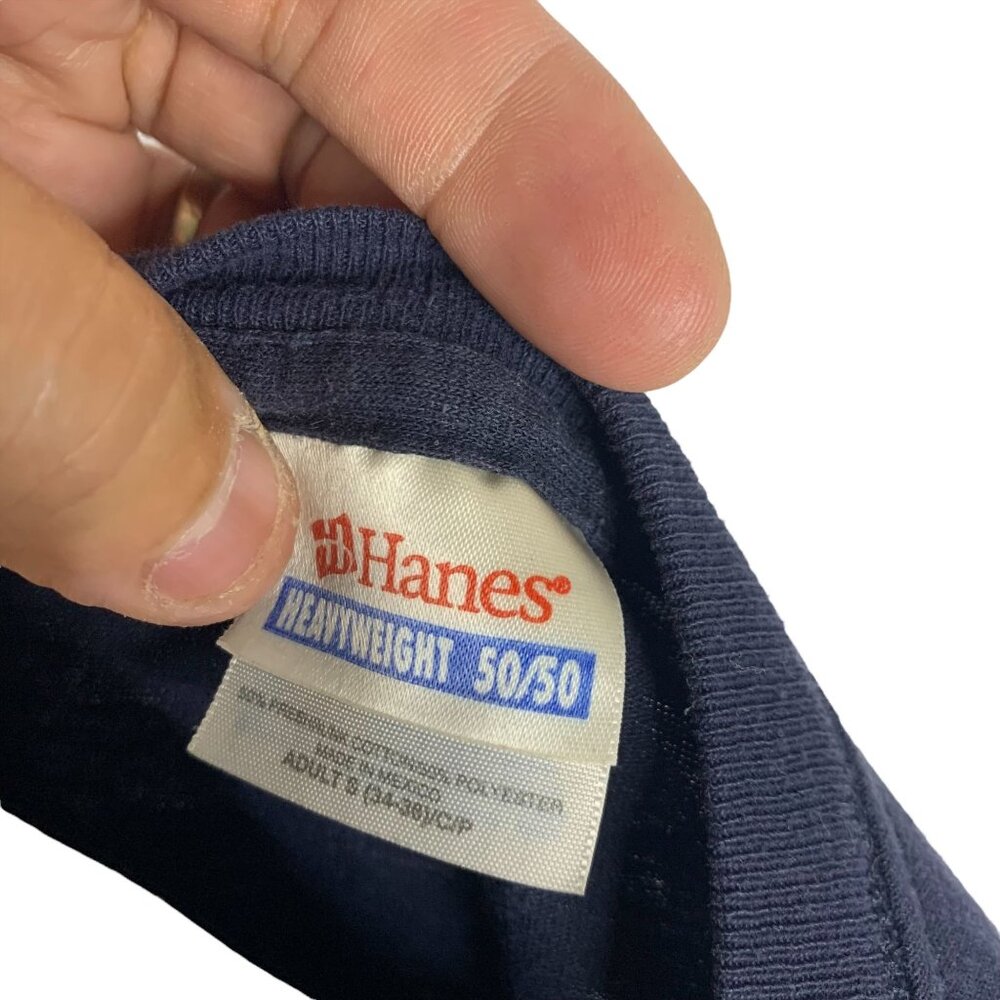 Vintage Mens FatCats Cafe Port San Luis Crewneck Short Sleeve Size S Drk Blue - Picture 4 of 4